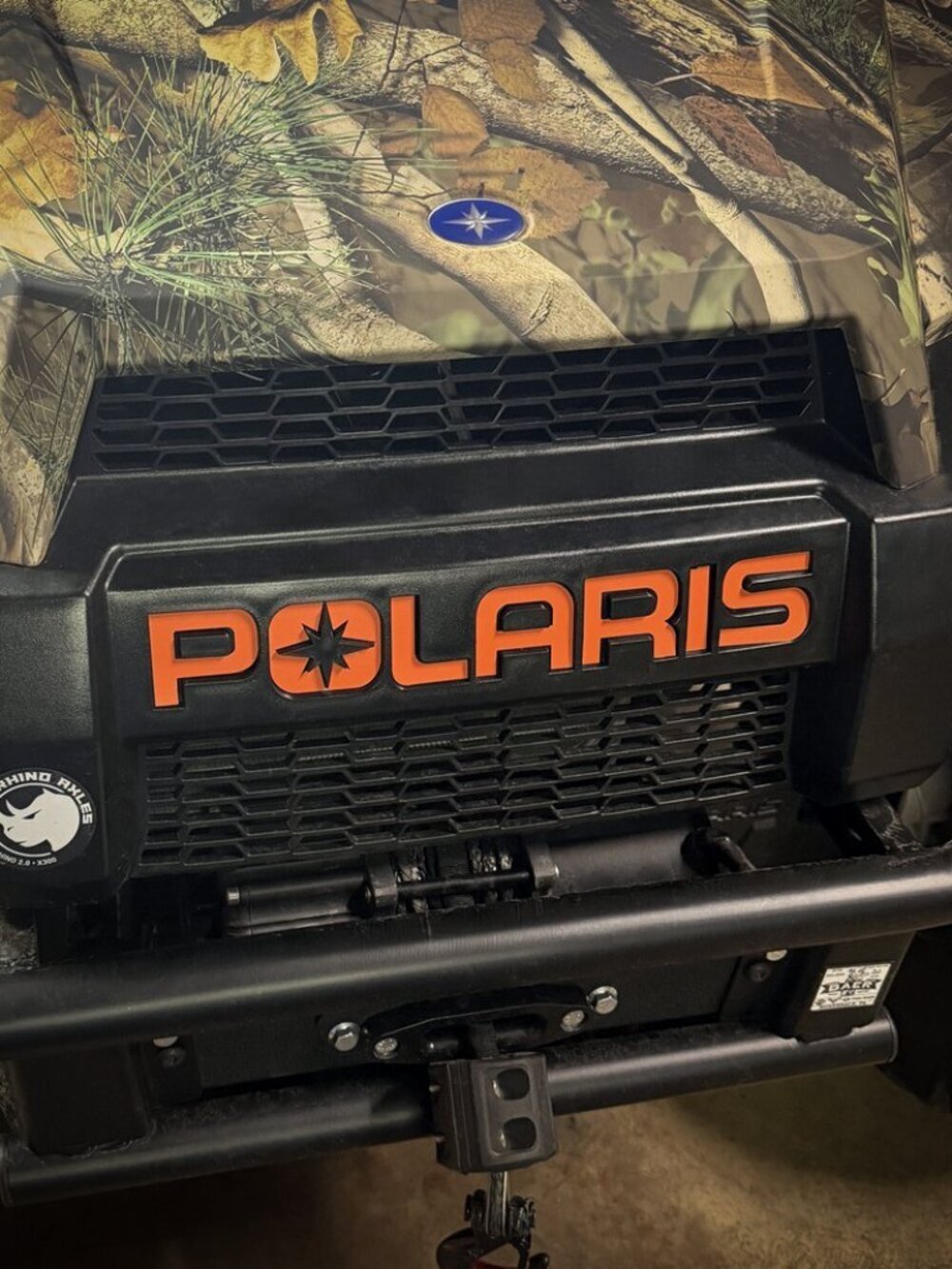 1 7/8'' 2025 Polaris Ranger PLASTIC LETTERS SNOWMOBILE NOT VINYL ORANGE US MADE